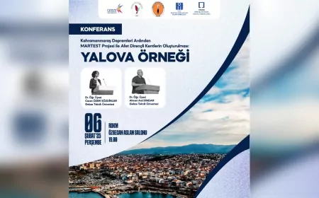 Yalova’da “Afet Dirençli Kentler” Konferansı Düzenleniyor