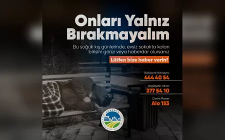 Büyükşehir’den Soğuk Hava İçin Önemli Çağrı: “Sokakta Kimse Kalmasın”