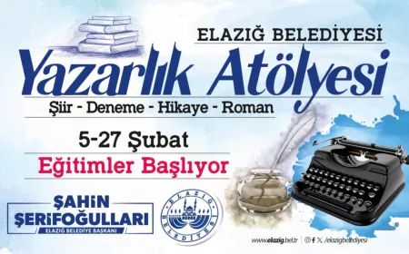 Elazığ Belediyesi 3. Yazarlık Atölyesi Başlıyor: Yazma Becerilerinizi Geliştirin!