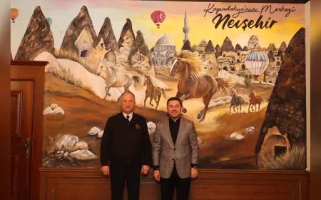 İl Jandarma Komutanı Numan Öksüz’den Başkan Rasim Arı’ya Ziyaret