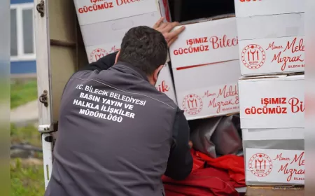 Bilecik Belediyesi’nden Deprem Bölgesine Yardım Eli