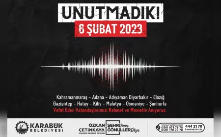 Başkan Çetinkaya’dan 6 Şubat Depreminin 2. Yıl Dönümü Mesajı