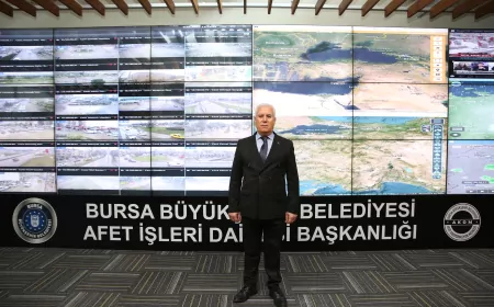 Bursa Büyükşehir Afet Koordinasyon Merkezi Açıldı