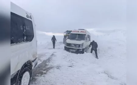 Van Büyükşehir Belediyesi, Tipide Mahsur Kalan Yurttaşları Kurtardı