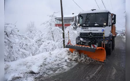 Giresun Belediyesi, Yüksek Mahallelerde Karla Mücadele Çalışmalarını Hızla Başlattı