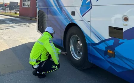 Eskişehir'de otobüs şoförlerine sıkı denetim