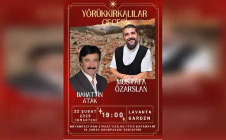 5. Yörükkırkalılar Gecesi’nde Bahattin Atak ve Mustafa Özarslan Sahne Alacak
