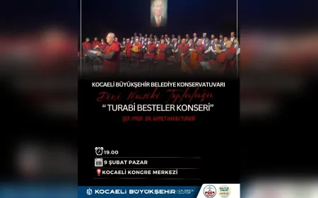 Kocaeli'de “Turabi Besteler Konseri” Müzikseverlerle Buluşuyor