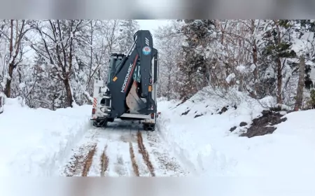 Trabzon’da Kar Nedeniyle Kapalı Yol Kalmadı