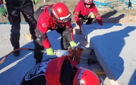 Eskişehir'de arama kurtarma ekiplerine uygulamalı eğitim