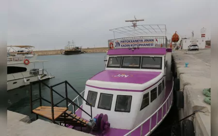 Van’da Yüzen “Jin Kadın Kütüphanesi” İlk Seferini Kadın Futbolcular İçin Gerçekleştirdi