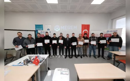 MEGEM 40. Dönem Mezunlarını Verdi: 62 Kişi Daha İş Hayatına Atıldı