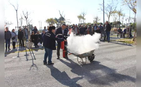 Manavgat ve Kemer’de Yangın Söndürme Tatbikatı Gerçekleştirildi