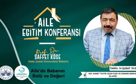 Elazığ Belediyesi, “Ailede Babanın Rolü ve Değeri” Konulu Konferans Düzenleyecek