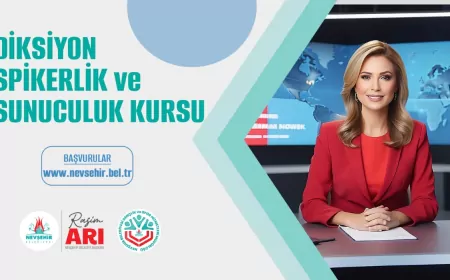 Nevşehir Belediyesi'nden Ücretsiz Diksiyon, Spikerlik ve Sunuculuk Kursu