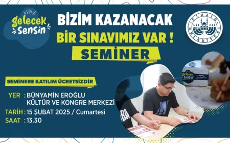Elazığ Belediyesi’nden Öğrencilere Ücretsiz Seminer