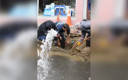 Giresun Belediyesi Altyapı Çalışmalarına Devam Ediyor: Su ve Kanalizasyon Hattı Güçlendiriliyor