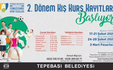 Tepebaşı Belediyesi 2. Dönem Kış Kursları İçin Kayıtlar Başlıyor