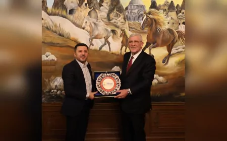 İYİ PARTİ GENEL BAŞKANI DERVİŞOĞLU’NDAN NEVŞEHİR BELEDİYESİ’NE ZİYARET