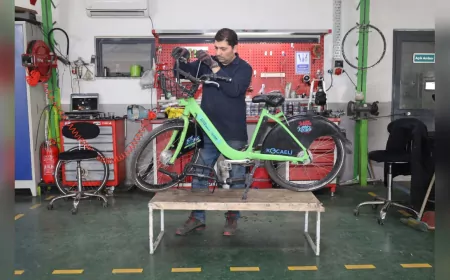 Kocaeli’de KOBİS Bisikletleri Düzenli Bakımla Güvenli Hale Getiriliyor