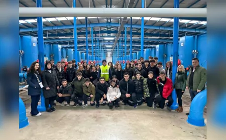 Lise Öğrencileri İçme Suyunun Arıtılma Sürecini Yerinde Gördü