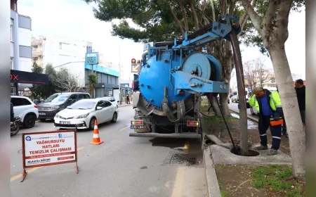 ASAT, Antalya'da 150 Km Uzunluğundaki Yağmur Suyu Hatlarını Temizliyor