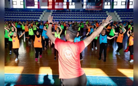 Odunpazarı'nda Kadınlar Sevgililer Günü'nde Sporla Buluştu