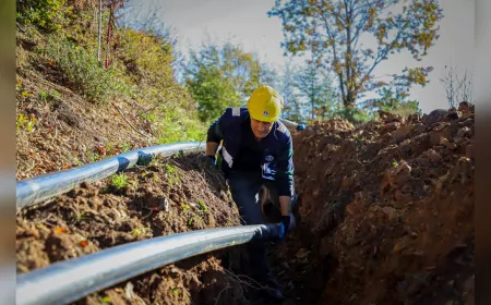 Kurudere Mahallesi'ne Yeni İçme Suyu Hattı: 6 Bin 500 Metreye Son Adım