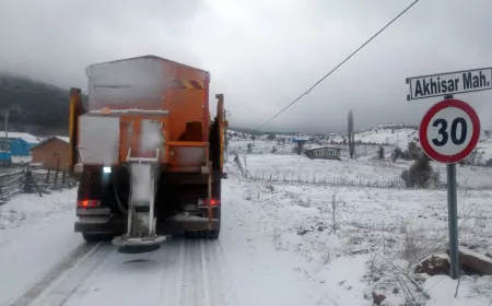 Büyükşehir'den Kırsalda Kar Mesaisi
