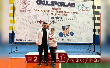 Nevşehirli Halterci Hatice Kızmaz, Türkiye İkincisi Oldu