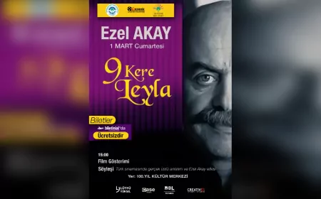 Ezel Akay Eskişehir’de! “9 Kere Leyla” Gösterimi ve Söyleşi