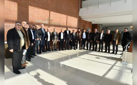 Dost Dernekleri Federasyonu Genel Başkanı Ayhan Arslan, Başkan Ataç’ı Ziyaret Etti