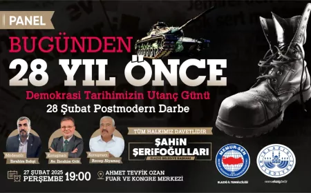 Elazığ’da, “28 Şubat Postmodern Darbesi” Paneli Düzenlenecek