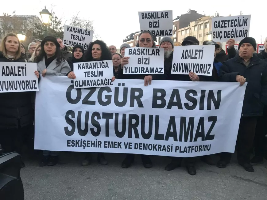 Eskişehir Emek Ve Demokrasi Platformundan Gazetecilere Destek