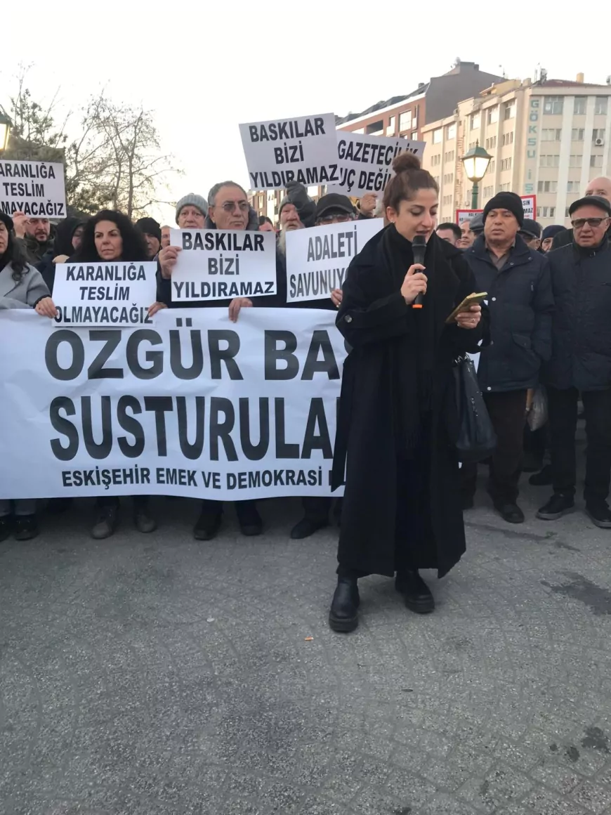 Eskişehir Emek Ve Demokrasi Platformundan Gazetecilere Destek