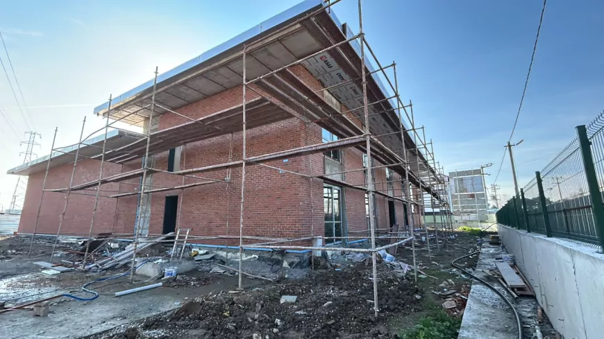 Kartepe Müfreze İtfaiye Binası'nda Çalışmalar Yüzde 75 Tamamlandı