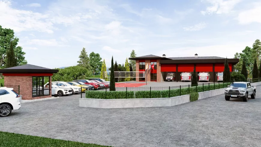 Kartepe Müfreze İtfaiye Binası'nda Çalışmalar Yüzde 75 Tamamlandı