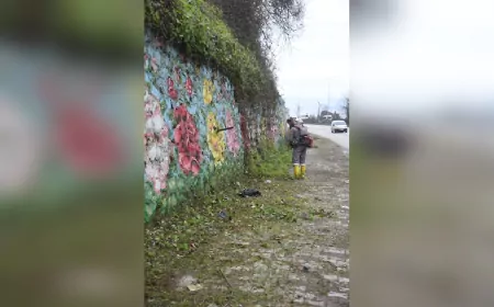 Giresun Belediyesi’nden Erikliman Mevkii Sahil Bandında Yoğun Bakım Çalışması