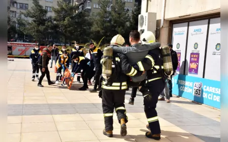 Diyarbakır Büyükşehir Belediyesi’nde Yangın Tatbikatı Gerçekleştirildi