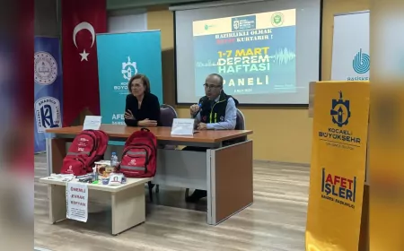 Kocaeli Büyükşehir, Deprem Haftası’na Özel Etkinlikler Düzenledi: Afetlere Karşı Hazırlık Önemli