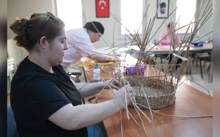Sepet Örme Kursu Yoğun Katılımla Sürüyor