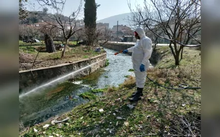 Sivrisinek Oluşumunu Azaltmak İçin İlaçlama Çalışmaları Devam Ediyor