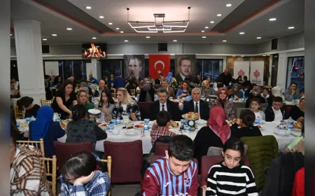 Trabzon Protokolü, Yetim ve Şehit Çocuklarıyla İftarda Buluştu