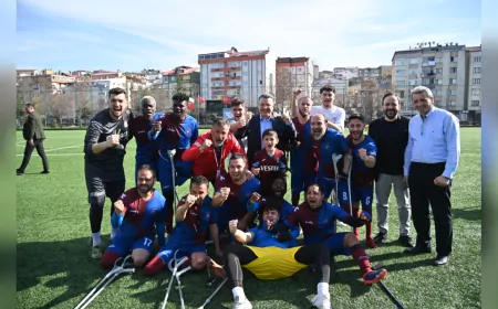 Trabzon Büyükşehir Belediyesi Ampute Futbol Takımı, Gebze’yi Mağlup Etti