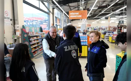 Sakarya'da Çocuk Zabitalar Sahaya İndi: Market Denetimi Yaptılar