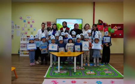 Dünya Su Günü'nde Miniklere Su Bilinci Aşılandı