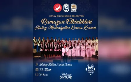 Hatay Medeniyetler Korosu Ramazan Etkinliklerinde Sahne Alacak