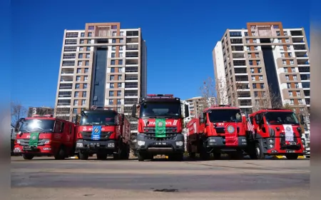 DBB, 21 Yeni İtfaiye Aracı Aldı