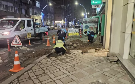 Büyükşehir'den Yaya Güvenliği İçin Gece Gündüz Çalışma