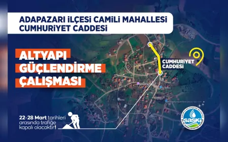 SASKİ, Camili Mahallesi’nde Trafik Kısıtlaması Uyguluyor